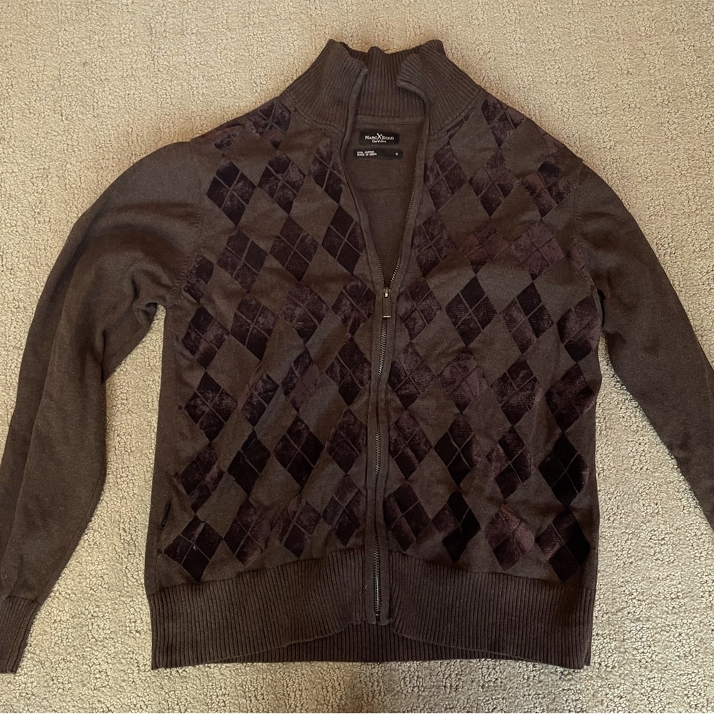 MARC ECKO MEN ZIP UP SWEATER